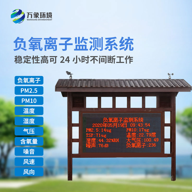 負(fù)氧離子環(huán)境監(jiān)測系統(tǒng)：美觀設(shè)計(jì)，精準(zhǔn)監(jiān)測數(shù)據(jù)